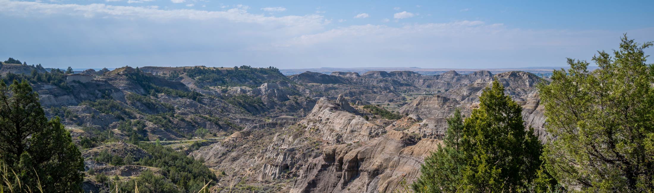 Eastern Montana rocky hills and trees