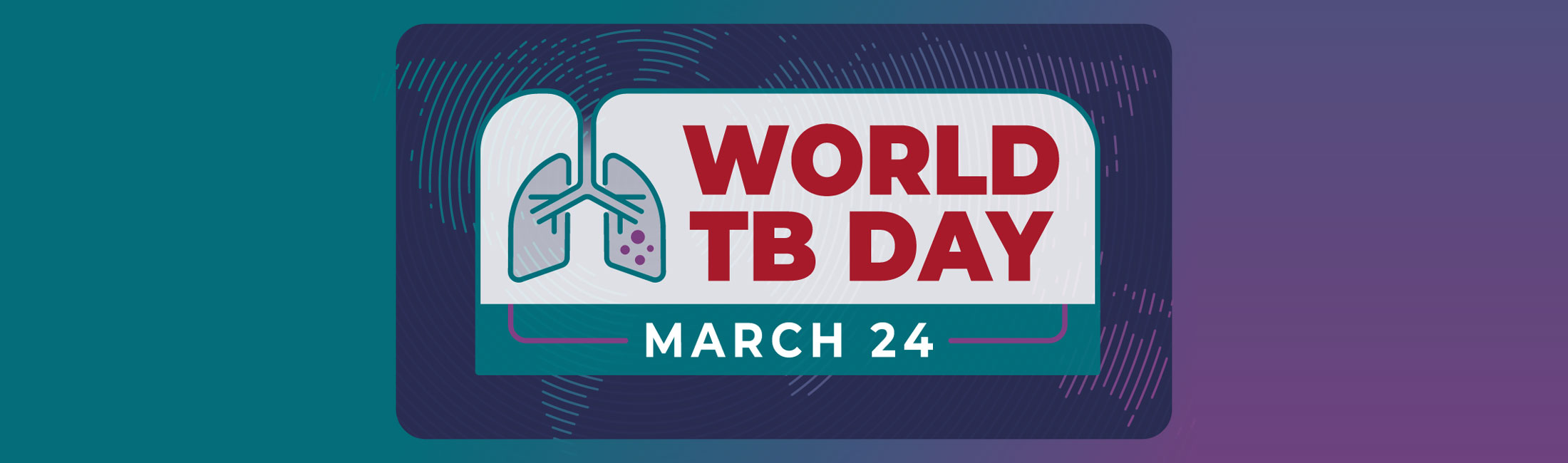 world tb day graphic of lungs