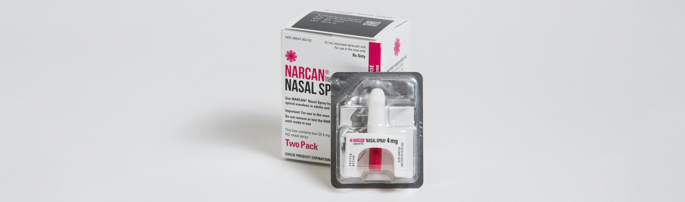 Narcan Nasal Spray box and device