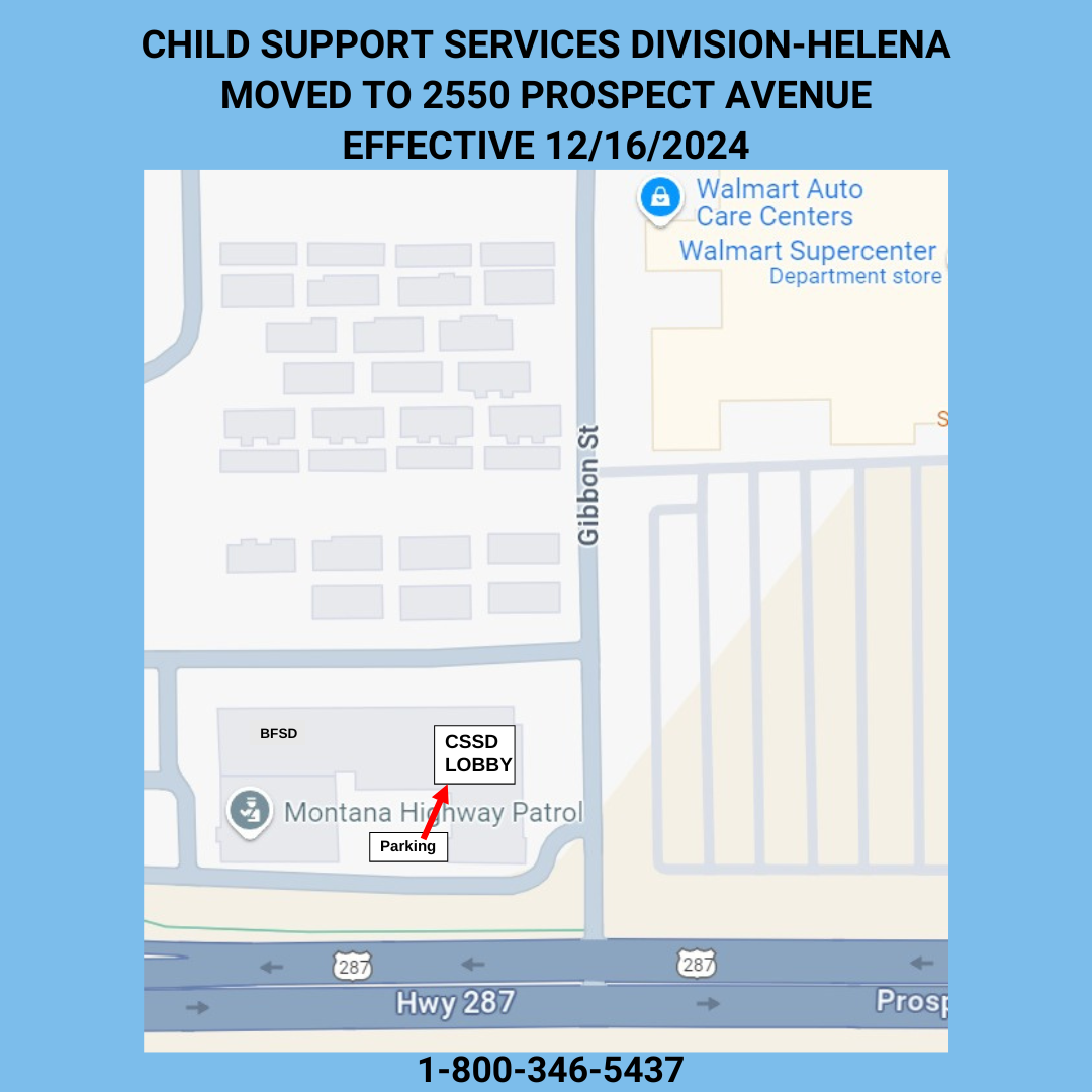 Map to CSSD Helena Office