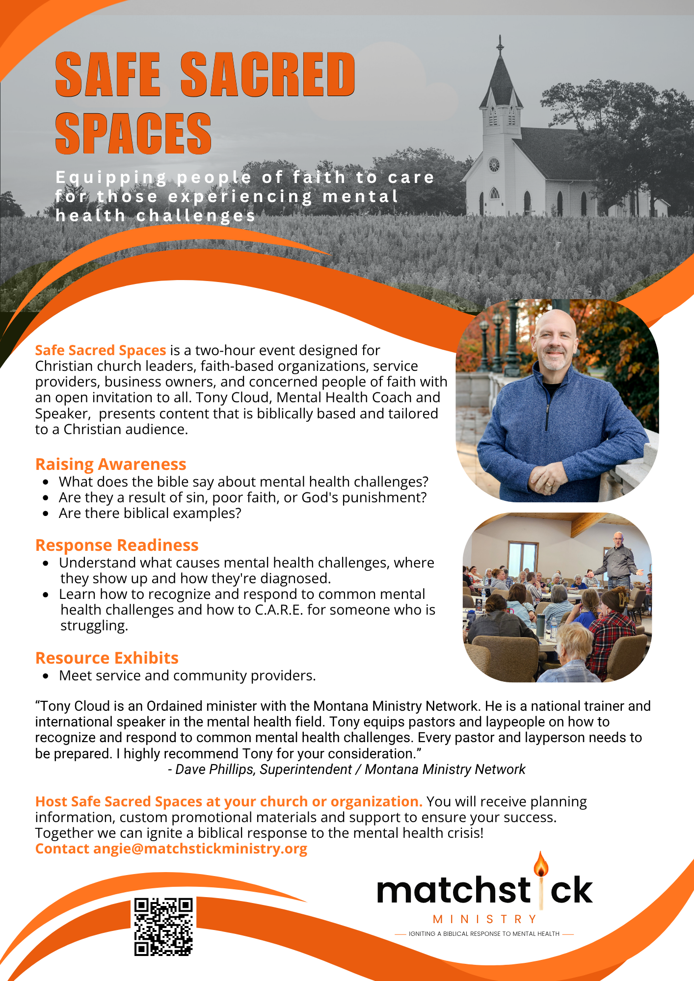 Safe Sacred Spaces flyer