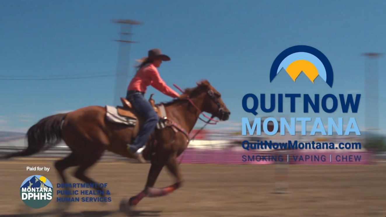 Rodeo Rider Teanna Supports Tobacco-Free Rodeo Quit Now Teanna