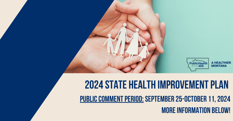 2024 State Health Improvement Plan Public Comment Period: September 25-October 11, 2024